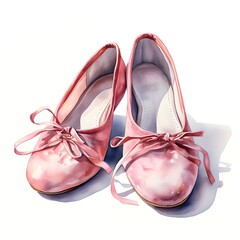 pair of pink shoes