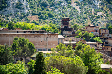 Fototapeta na wymiar Abandoned Monteponi Mine - Sardinia - Italy