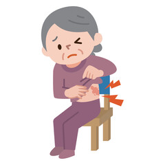 帯状疱疹の症状イラスト