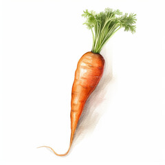 carrots isolated on white