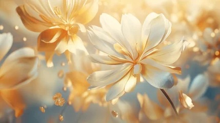 Foto op Plexiglas 3d flower background  © sdk