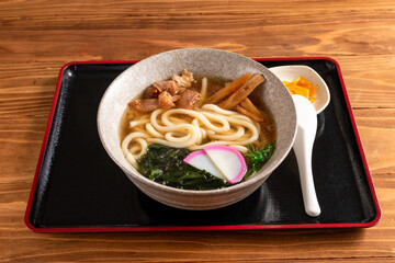 とりごぼううどん　chicken burdock udon