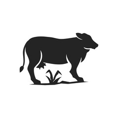 cow logo template Isolated. Brand Identity. Icon Abstract Vector graphic