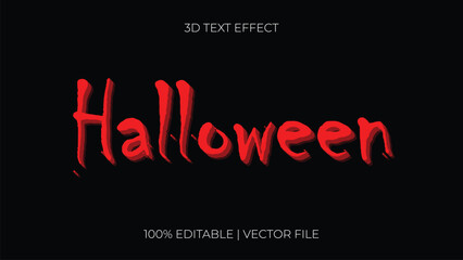 Obraz premium halloween editable text effect October Festival 3d Cartoon template style premium vector