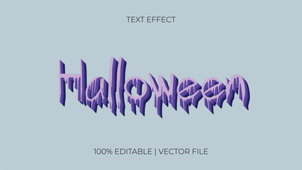 halloween editable text effect October Festival 3d Cartoon template style premium vector
