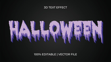 halloween editable text effect October Festival 3d Cartoon template style premium vector