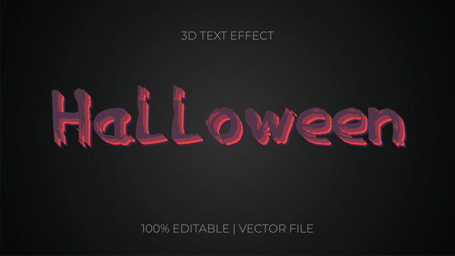 halloween editable text effect October Festival 3d Cartoon template style premium vector