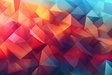 Obraz premium Abstract Background Design: Soft Gradients and Bold Geometric Shapes Blend, generative AI