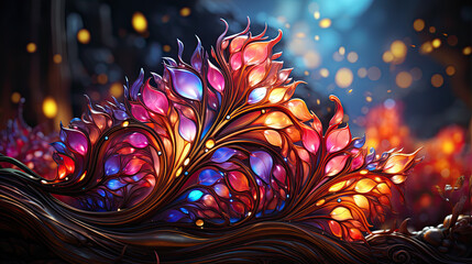 beautiful fractal background