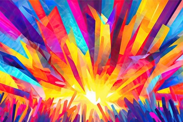 Vibrant Energy of a Summer Music Festival: Abstract Background Images Illustrating the Rhythm and Color, generative AI