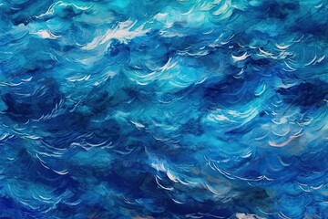 Abstract Blue Ocean Background: A Symbolic Representation of Deep Wisdom in the Depths, generative AI