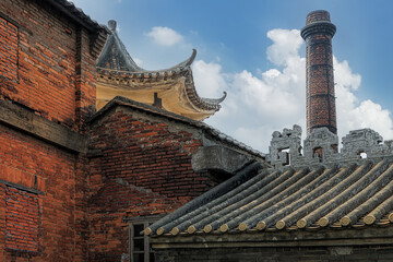 Foshan city, China. Nanfeng Ancient Kiln (details). Being the oldest kiln of China, the history of...