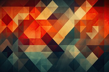 Obraz premium Abstract Geometric Background: Exploring Rhythm and Balance in Geometric Shapes, generative AI