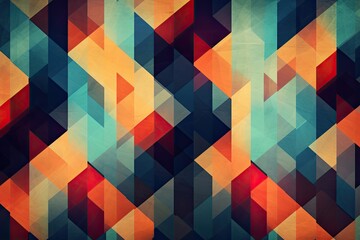 Abstract Geometric Background: Exploring the Rhythm and Balance in Geometric Shapes, generative AI