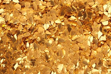 Opulent Abstract Golden Background with Scattered Gold Flakes - A Luxurious Touch of Elegance, generative AI