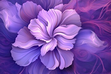 Royalty in Purple: Abstract Power and Luxury Background, generative AI
