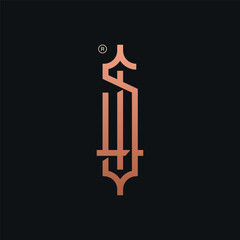 S Letter Monogram Logo Design