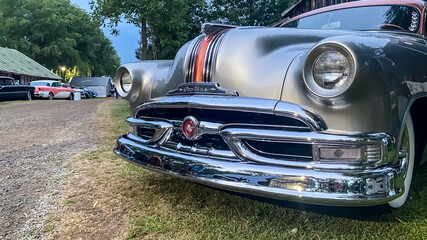 Classic Cars at Car Show in the Summer