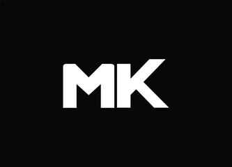 Obraz premium mk letter logo, monogram logo, smart logo, mk stylish logo, mk trending logo