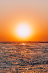sunset in the Canggu beach