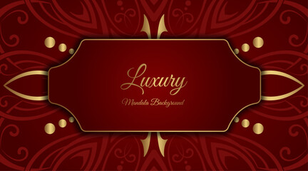 Luxury background  with mandala ornament