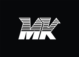 mk letter logo, monogram logo, smart logo, mk stylish logo, mk trending logo