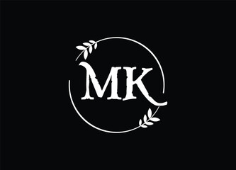 mk letter logo, monogram logo, smart logo, mk stylish logo, mk trending logo