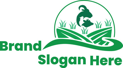 Farm type logo. Suitable for a livestock logo or brand identity.