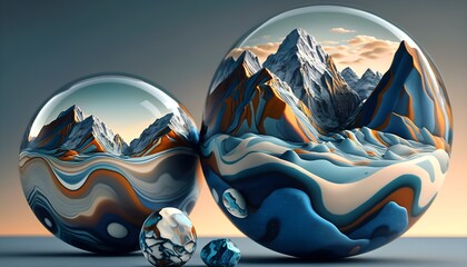 Help Ive lost my mountains marbles  - obrazy, fototapety, plakaty