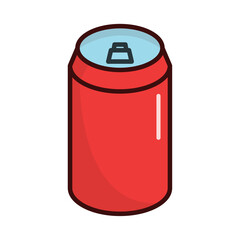 Vector illustration of canned drink icon sign and symbol. colored icons for website design .Simple design on transparent background (PNG).