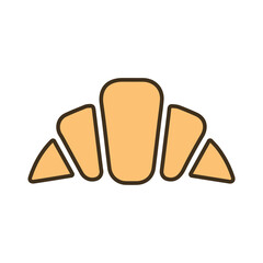 Vector illustration of bread icon sign and symbol. colored icons for website design .Simple design on transparent background (PNG).