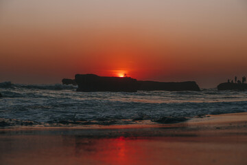 Fototapeta premium sunset in the Canggu beach