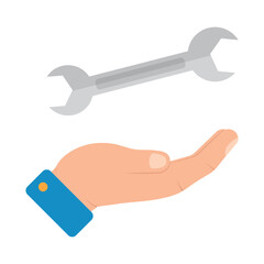 Vector illustration of service. Colored vector for website design .Simple design on transparent background (PNG).