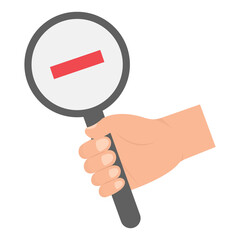 Vector illustration of holding a stop sign. Colored vector for website design .Simple design on transparent background (PNG).