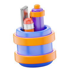 School and Education 3d Illustration