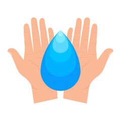 Vector illustration of keep the spring. Colored vector for website design .Simple design on transparent background (PNG).