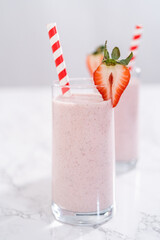 Strawberry banana smoothie
