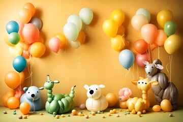 bundles of balloons in red white pink and also in the bunches with water and multicolor for decoraion of birthday parties ans usefull picture in card celebration 