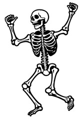 Dancing skeleton for halloween