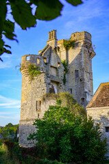 Remains of the Dungeon of the medieval Château du Houssoy (