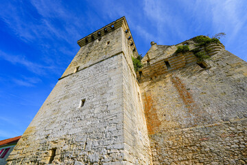 Remains of the Dungeon of the medieval Château du Houssoy (