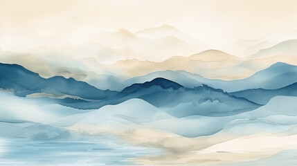 abstract landscape in earth pastel tones - a collection of handmade rag papers, web banner
