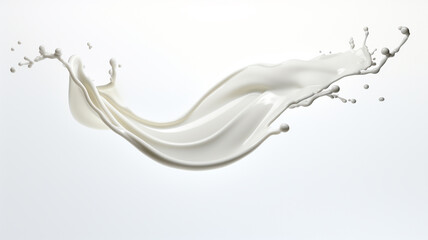 white color splash isolated on white background.