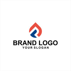 letter F oil logo vector