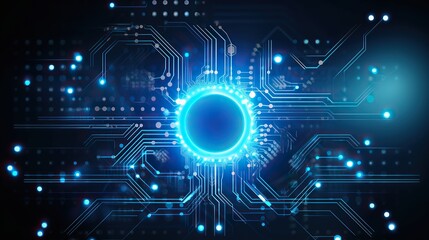 digital t background Circuit chip concept