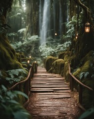 Tropical Forest wedding backdrop photography background ceremony maternity shoot wedding overlay waterfall background wedding photo props, tropical, forest, waterfall, wedding, ceremony, 