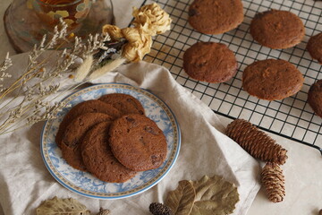 Fototapeta premium Chewy Brown Cookies