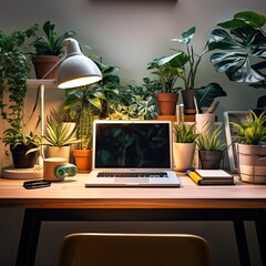 Fototapeta premium Workspace Tranquility