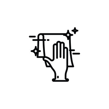 hand wiping surface clean clip art preview