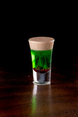 shots drink cerebral hemorrhage for halloween themed dark background